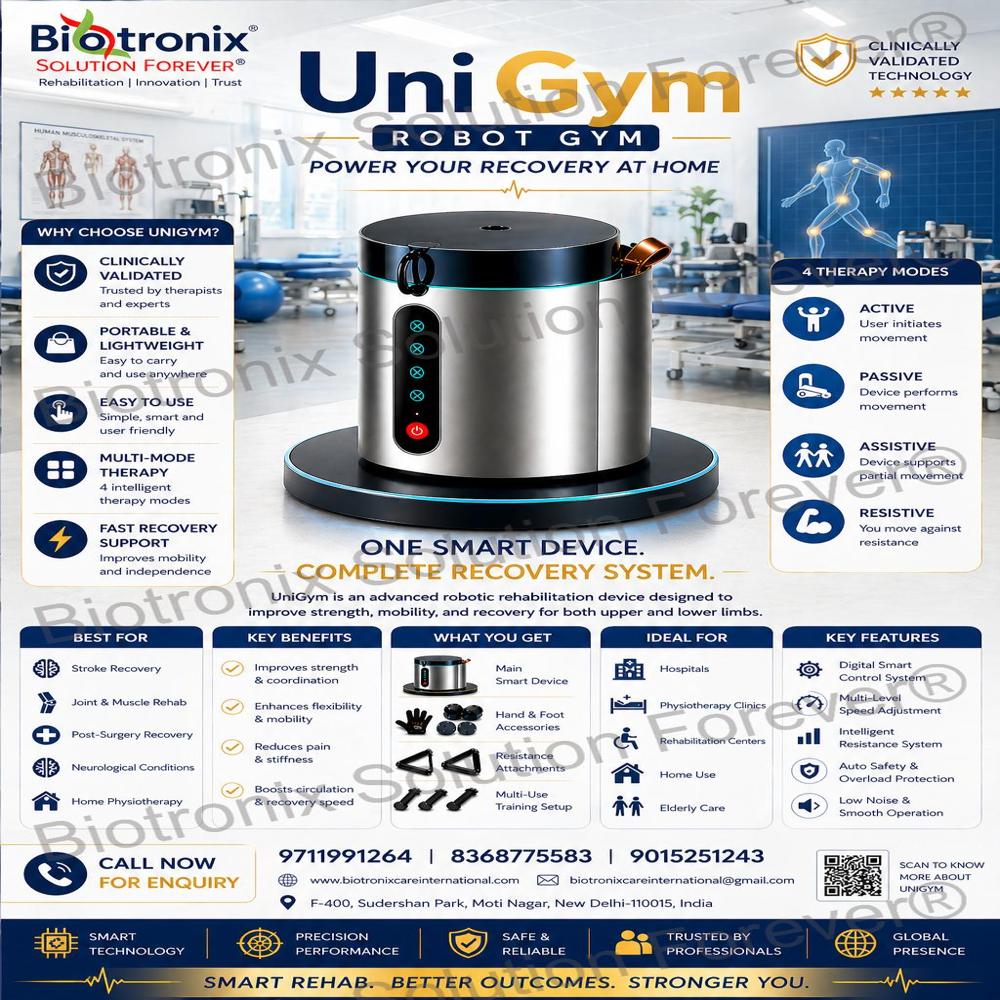 UniGym Rehabilitation Fitness Robot for Therapy and Recovery