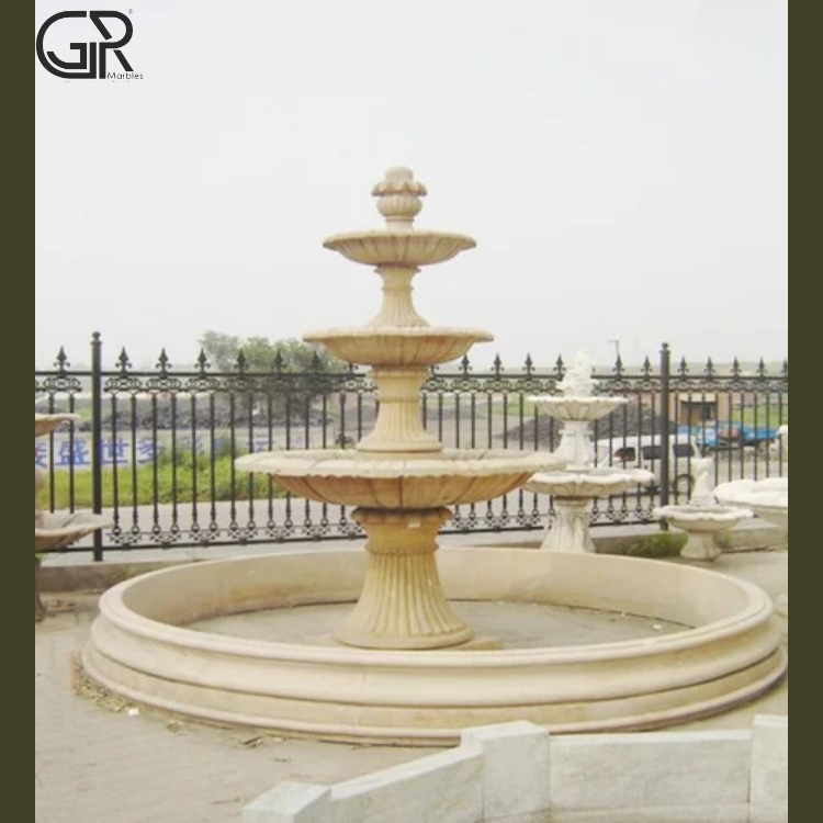 Sandstone Water Fountain, (Ht-6ft)