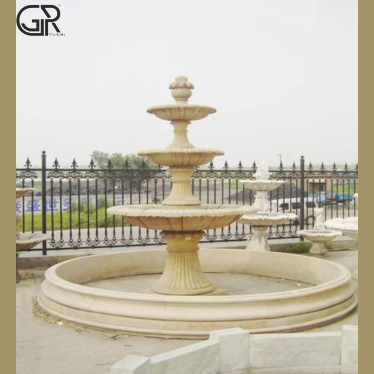 Sandstone Water Fountain, (Ht-6ft)