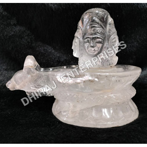 Clear Quartz Shivling Pashupati Nath Ji