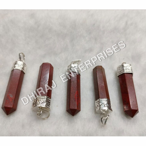 Red Jasper Pencil Pendant
