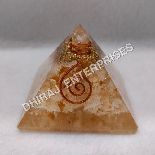 Real Citrine Organ Pyramid