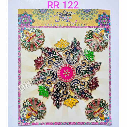 RR 122 Diwali Rangoli Plastic
