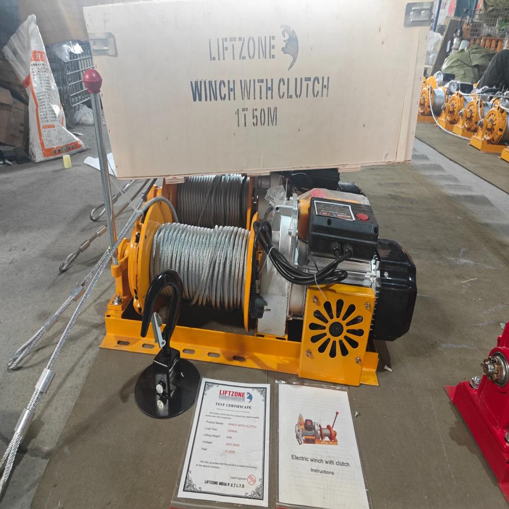 Clutch winch 1 ton 500 mtr