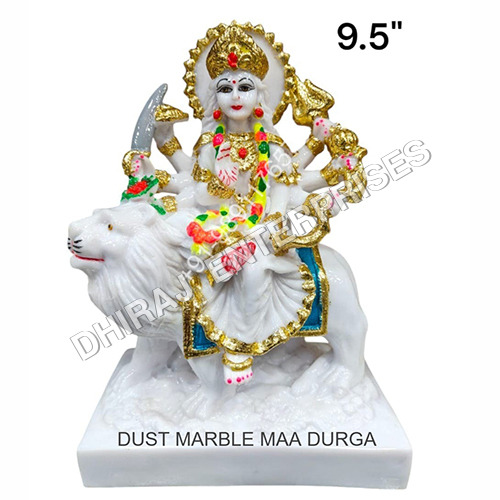 White Dust Marble Maa Durga