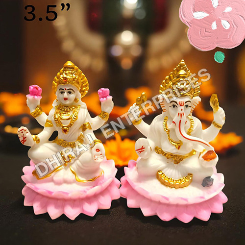 Mould Marble Laxmi Ganesha Idol