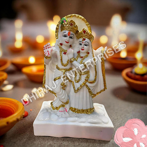 Dust Marble Radha Krishna Statue