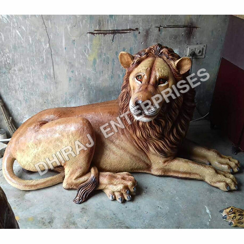 Fiber Lion Garden Decoration