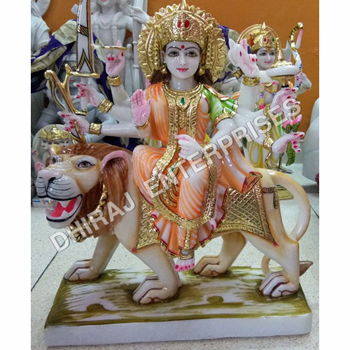 Marble Makrana Maa Durga 36 Inch