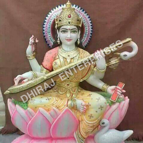 Marble Maa Saraswati Murti
