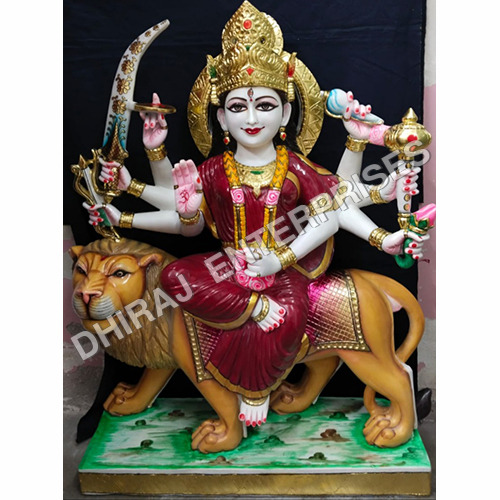 39 Inch Durga Mata Marble