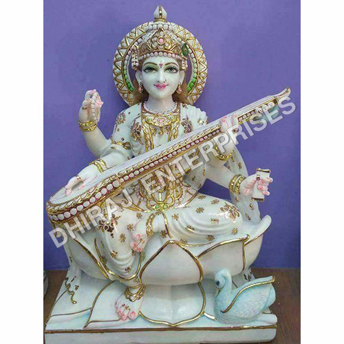 32 Inches Vietnam Marble In Maa Saraswati