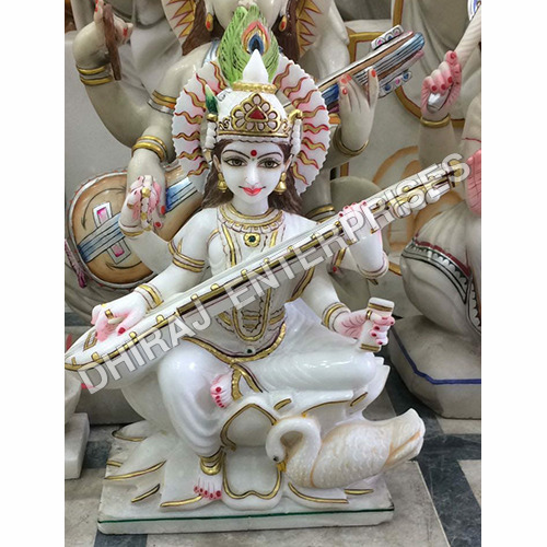 2ft Maa Saraswati Marble Statue