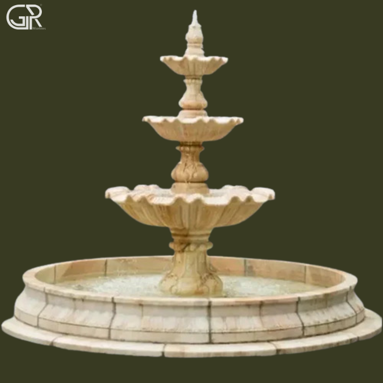 Stone Water Fountain, (Ht-7ft)