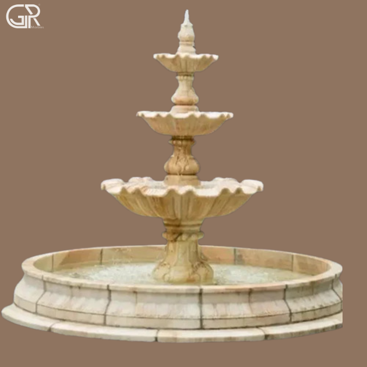 Stone Water Fountain, (Ht-7ft)