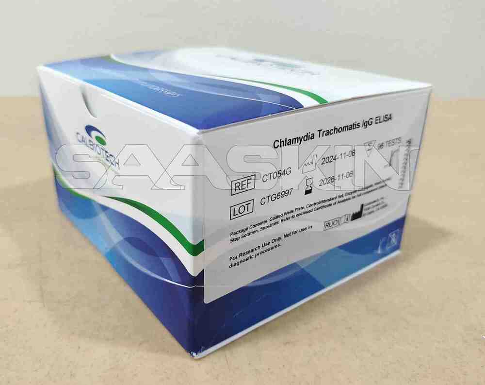 Chlamydia Trachomatis Igg Elisa - Plastic, Glass, Chemicals, 96 Wells | High Sensitivity, Portable, One-time Use Diagnostic Kit