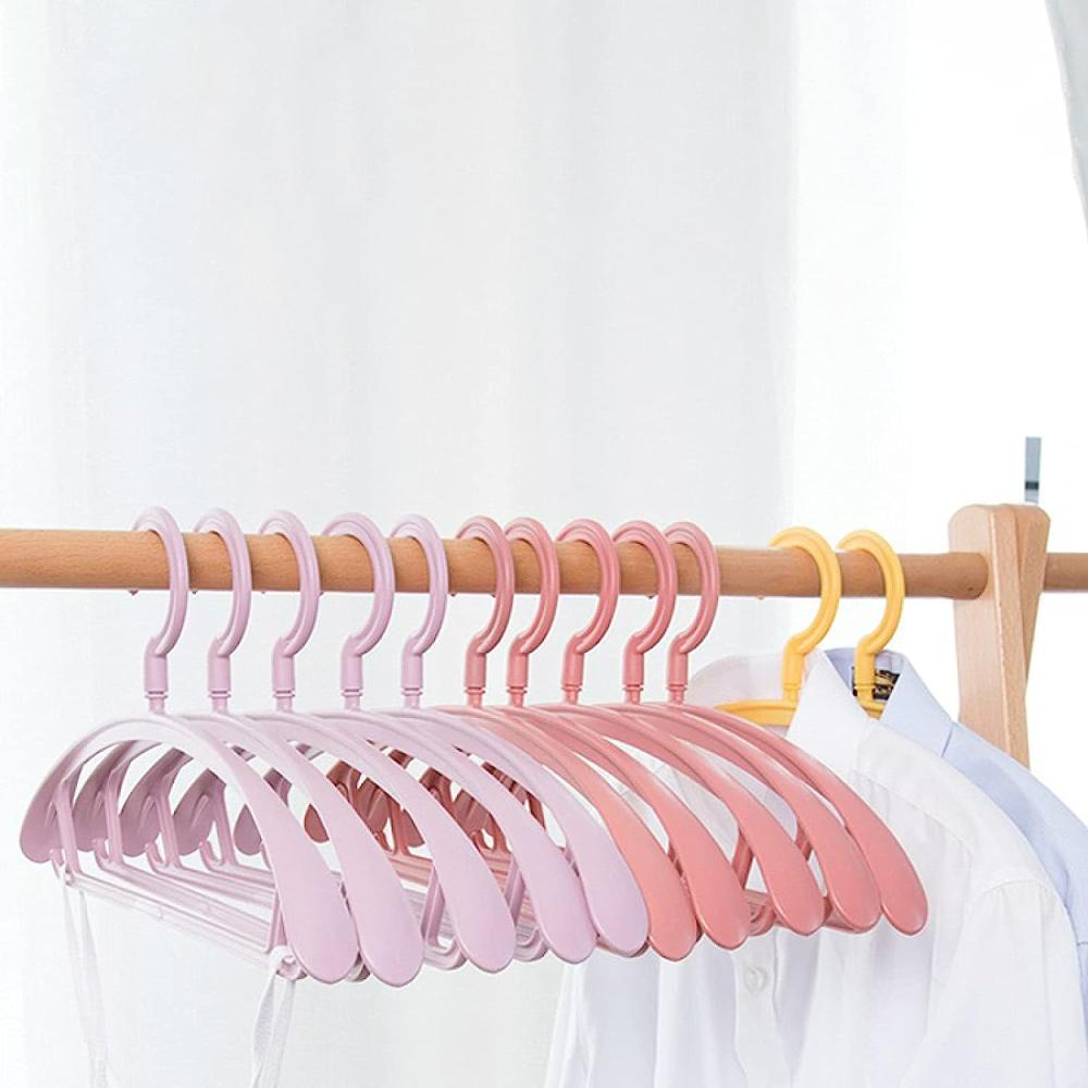 Plastic Clothes Hangers, Slim & Durable Space-Saving Hangers (3 Ps)