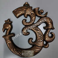 Om Wall Hanging In Black Metal