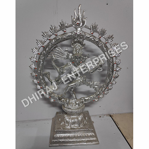 Natraja In White Metal