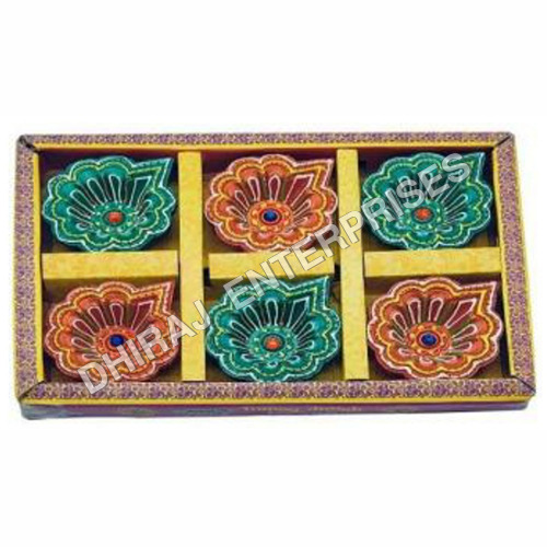 Plain Clay Diyas 6 Pcs