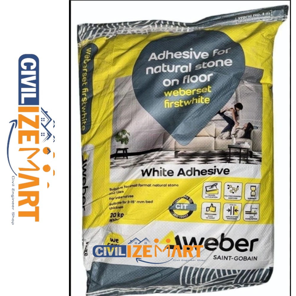 Weber Firstwhite Tile Adhesive - Cas No: Mixture / Not Applicable