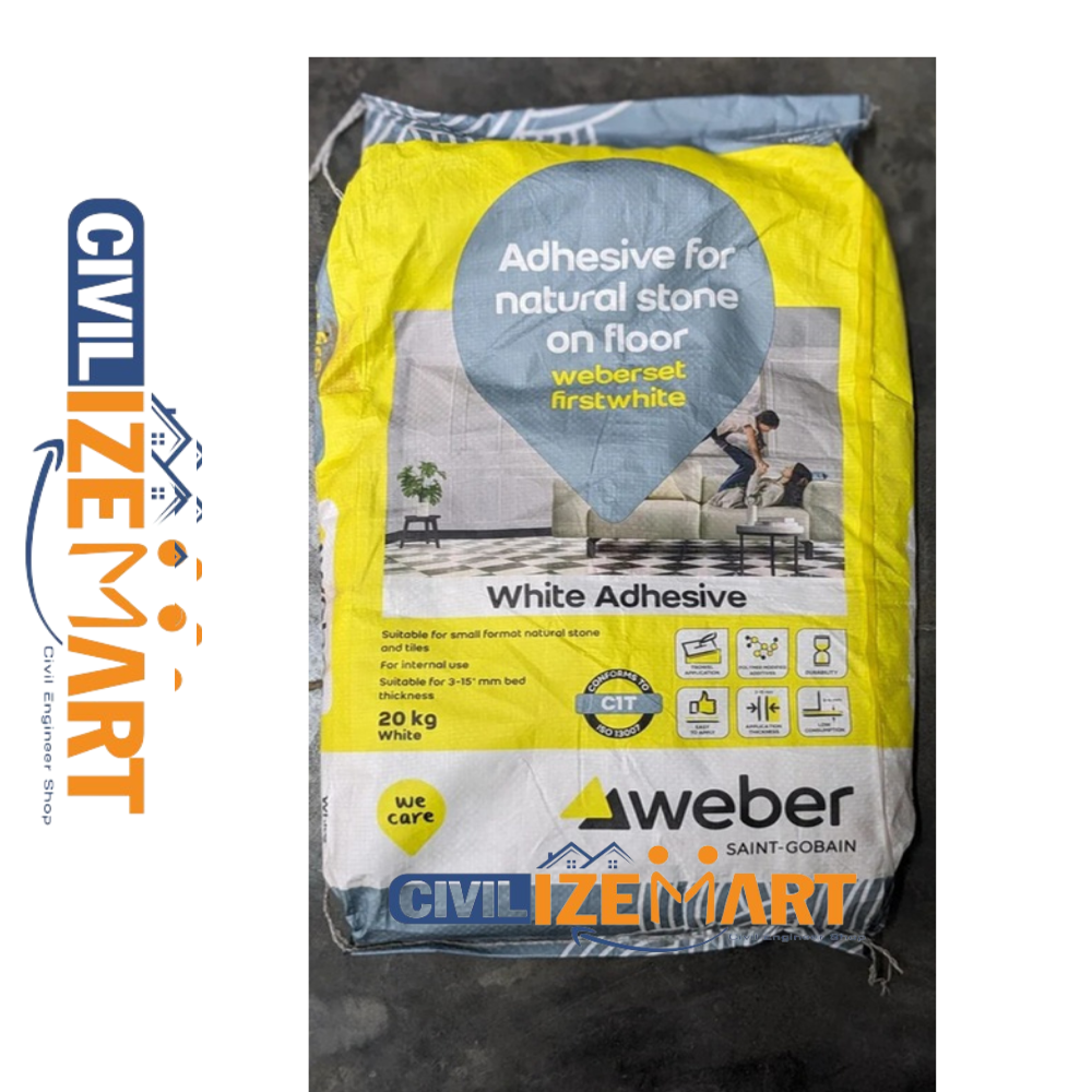 Weber Firstwhite Tile Adhesive - Cas No: Mixture / Not Applicable
