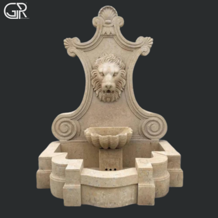 Sandstone Wall Water Fountain, (Ht-5ft)