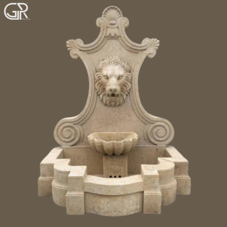 Sandstone Wall Water Fountain, (Ht-5ft)