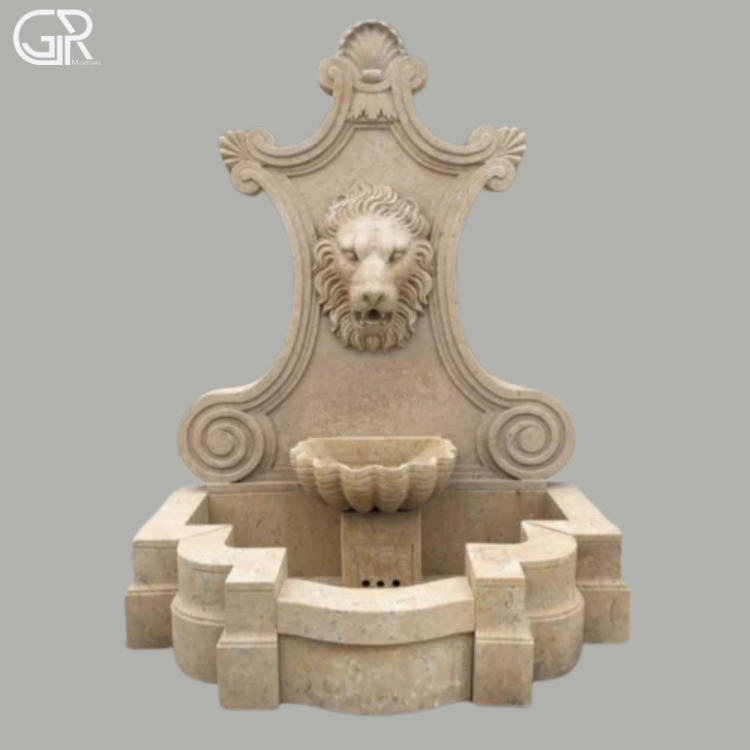 Sandstone Wall Water Fountain, (Ht-5ft)