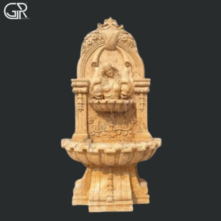 Carving Stone Water Fountain, (Ht-5ft)