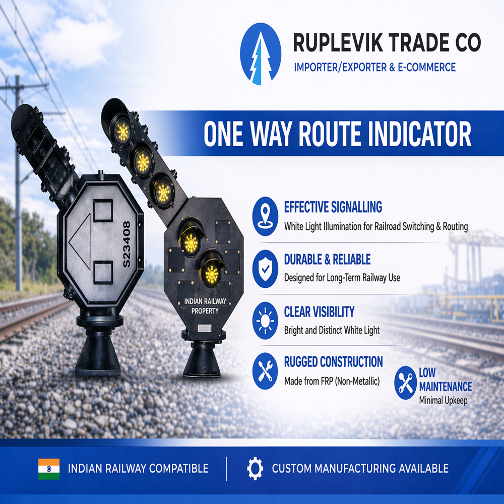 Route Indicator Direction Type One Way - Color: Black