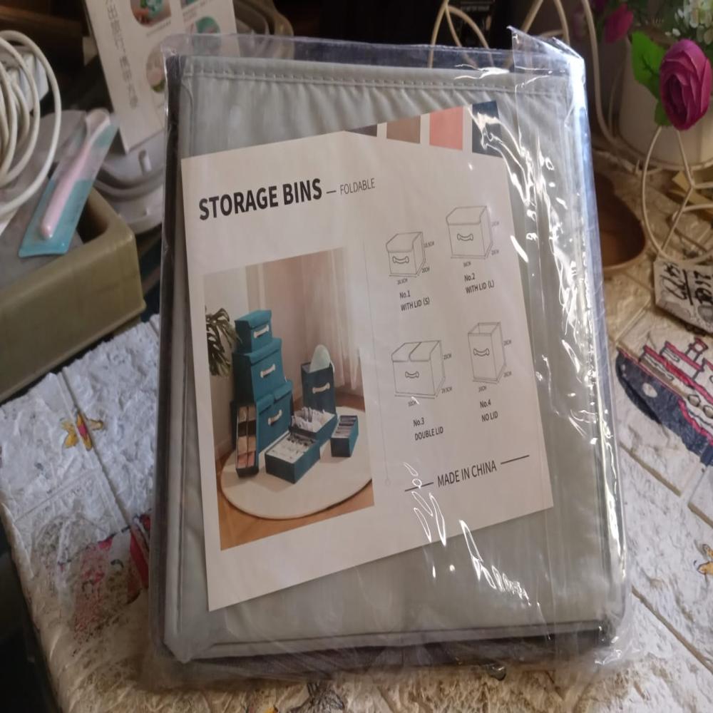 Small Foldable Storage Box With Lid And Handles(282016 Cm / 1 pc)