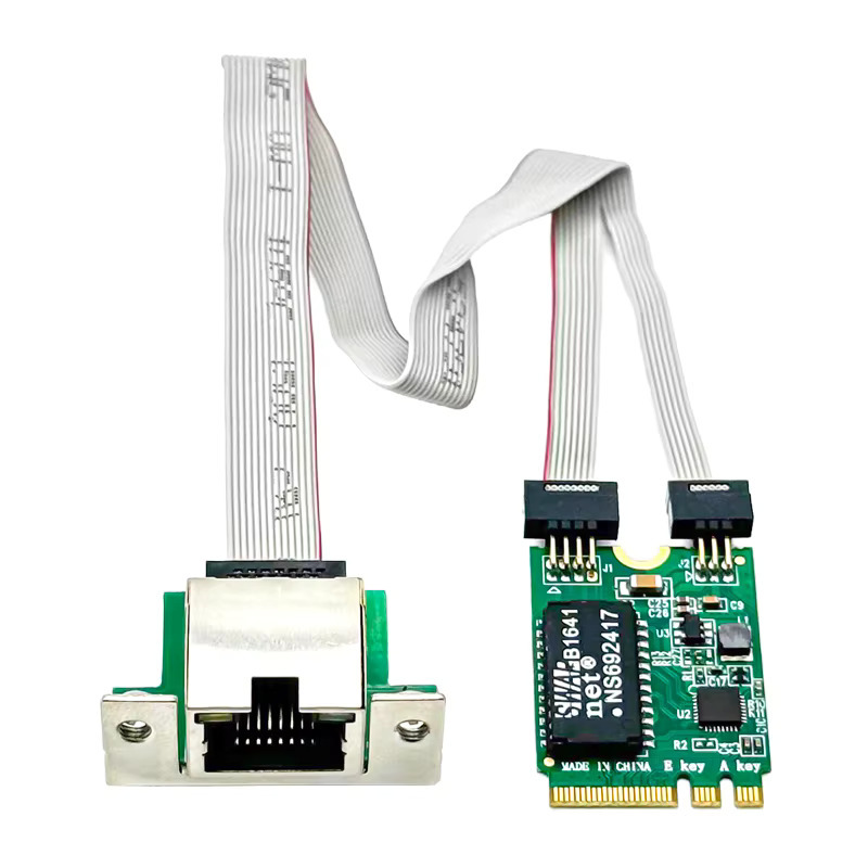 M.2 A+E Gigabit Network Interface RJ45 LAN 1000M RTL8111H Chip Ethernet Adapter for Desktop and IPC and Server