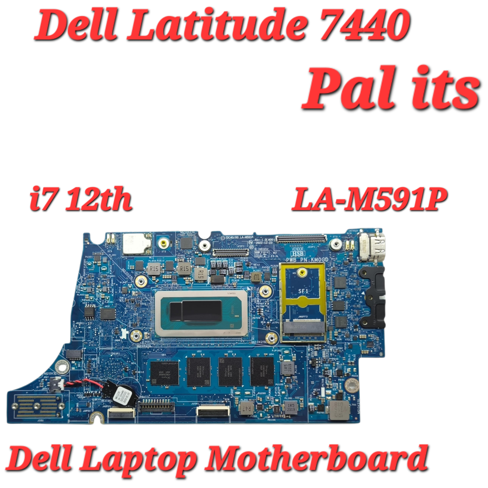 DELL LATITUDE 7440 LA-M591P LAPTOP MOTHERBOARD