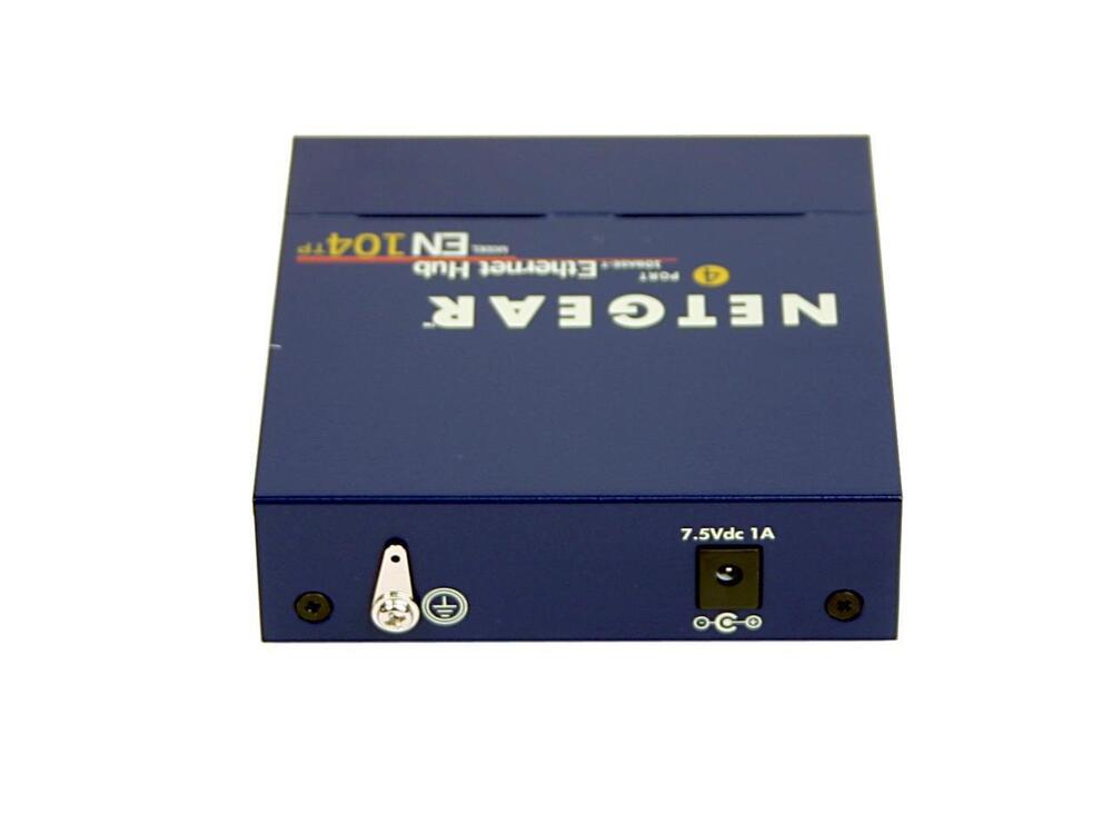 Netgear EN104TP 4-Port 10 Mbps Ethernet Hub RJ-45 with Uplink Button