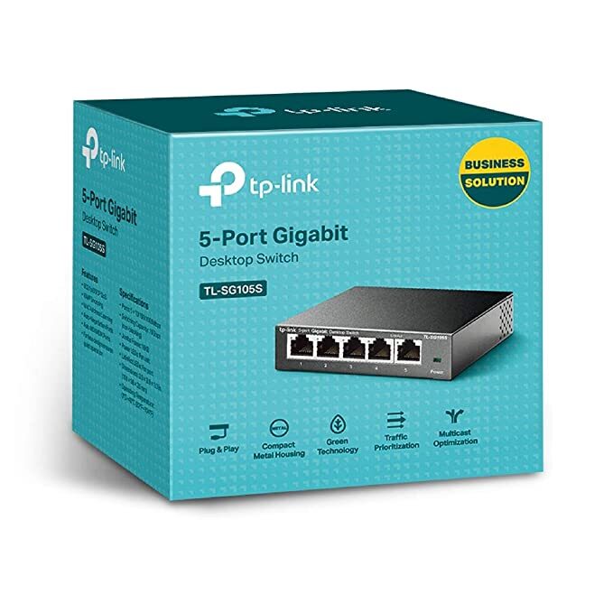 TP Link TL SG105S 5Port Desktop Gigabit Ethernet Switch