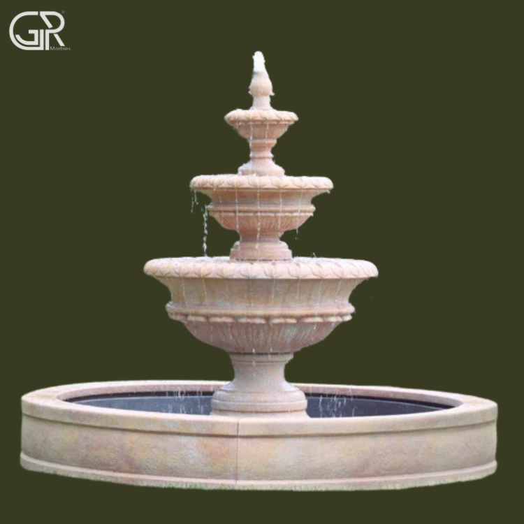 Sandstone Water Fountain, (Ht-6ft)