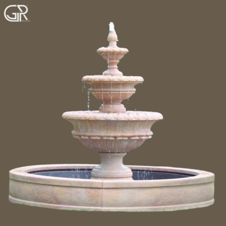 Sandstone Water Fountain, (Ht-6ft)