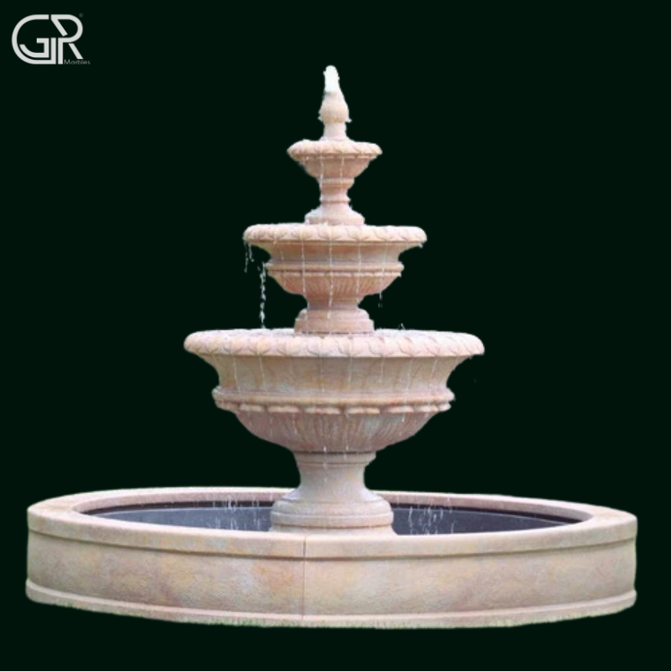 Sandstone Water Fountain, (Ht-6ft)