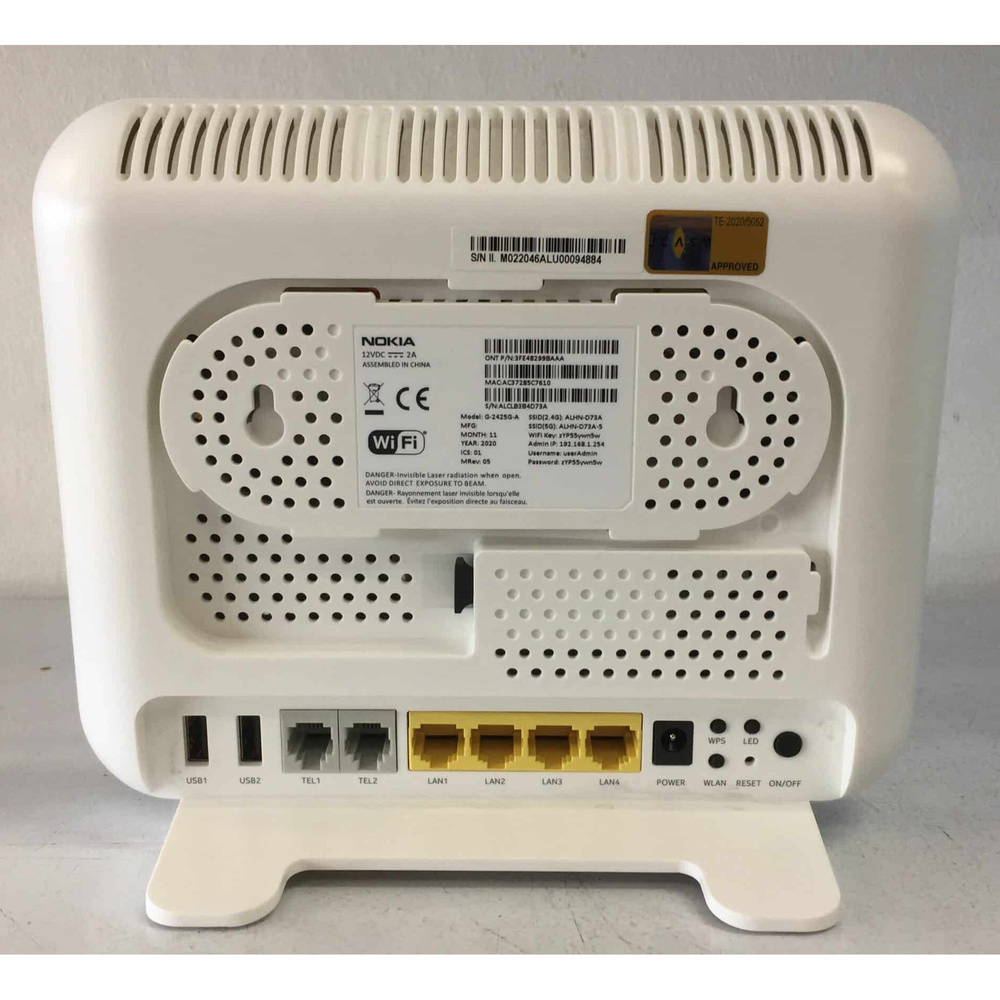 Nokia G-2425G-A ONT+Wireless Router Unlocked