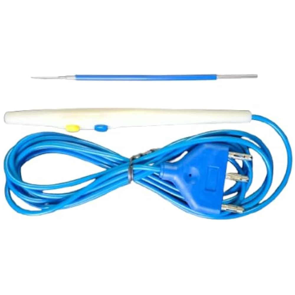 Disposable Electrosurgical Pencil Cautery Pencil Stainless Steel Electrode Long Tip 
