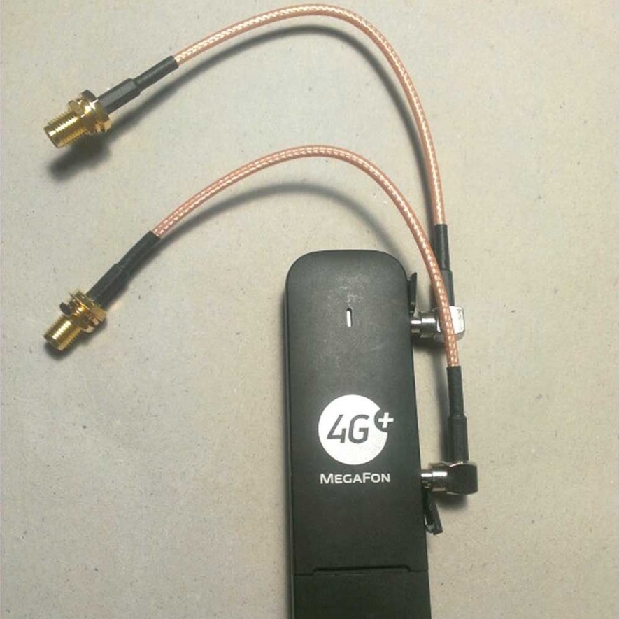 SMA Female to Dual CRC9 TS5 Male Jack Splitter Combiner RG316 Coaxial Cable for Huawei