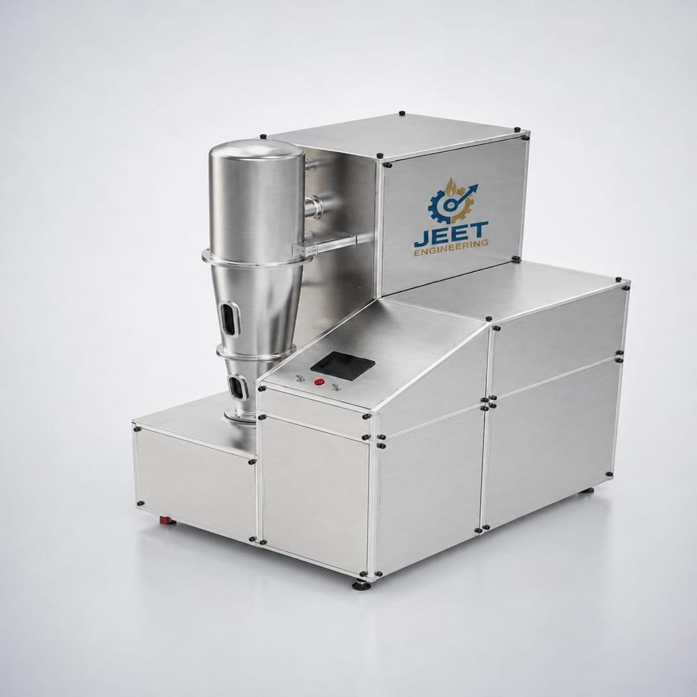 Fluid Bed Dryer - Stainless Steel SS304/SS316, 5-500kg Batch, PLC Control, Explosion Vents, HEPA Filters