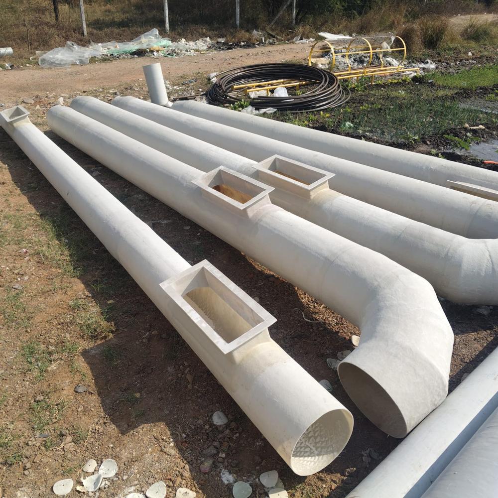 Pp Frp Ducting Pipe - Color: Green