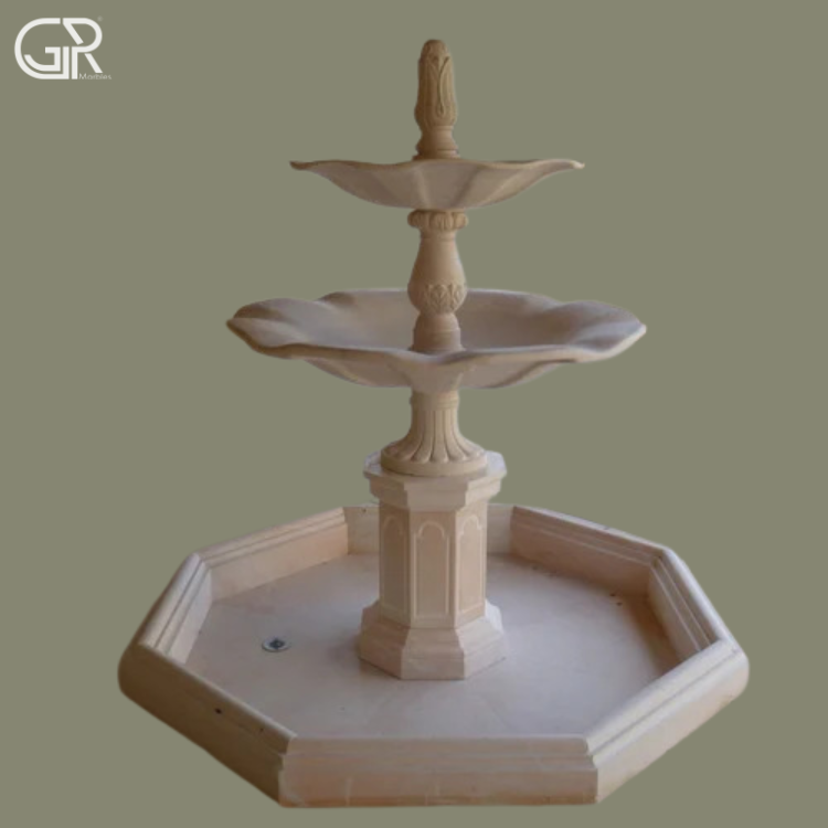 Decorative Sandstone Indoor Water Fountain, (Ht-4ft)
