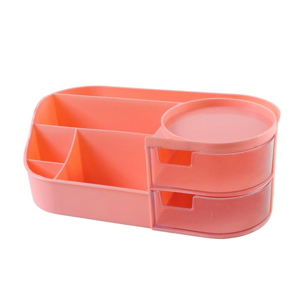 Multipurpose Makeup Organizer Storage Box (1 Pc, Pink Color)
