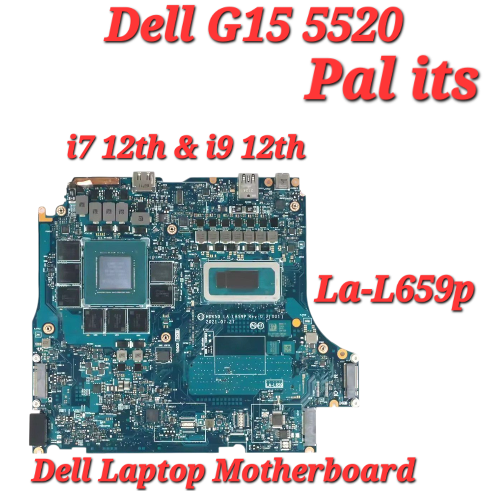 DELL G15 5520 LA-L659P LAPTOP MOTHERBOARD