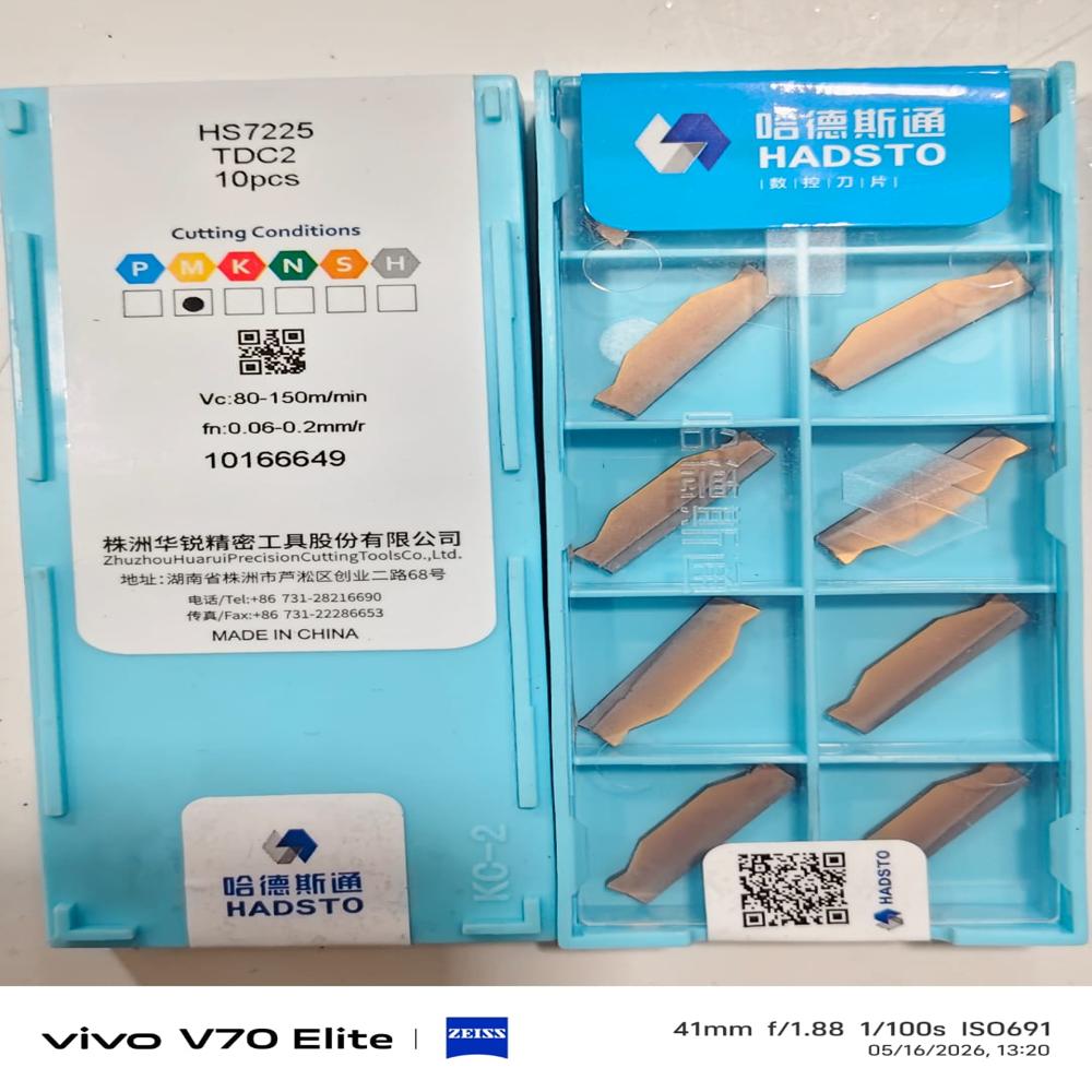 Kyocera Ceratip Inserts - Polished Carbide, 3mm Thickness | Industrial Usage, Box Pack, Various Sizes Available