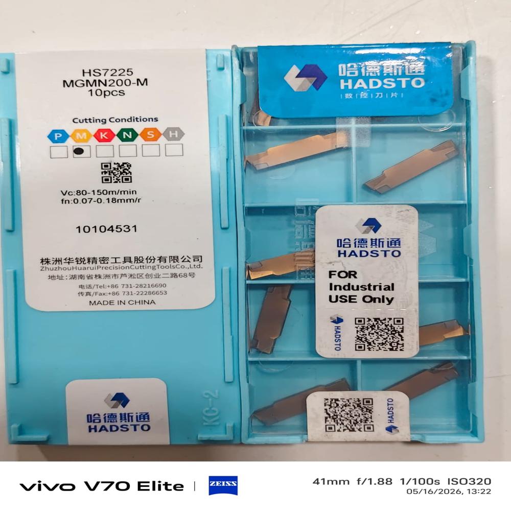 Kyocera Ceratip Inserts - Polished Carbide, 3mm Thickness | Industrial Usage, Box Pack, Various Sizes Available