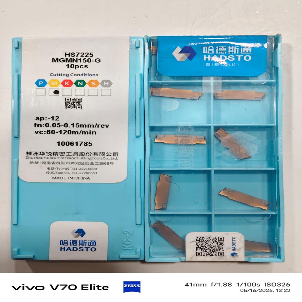 Kyocera Ceratip Inserts - Polished Carbide, 3mm Thickness | Industrial Usage, Box Pack, Various Sizes Available